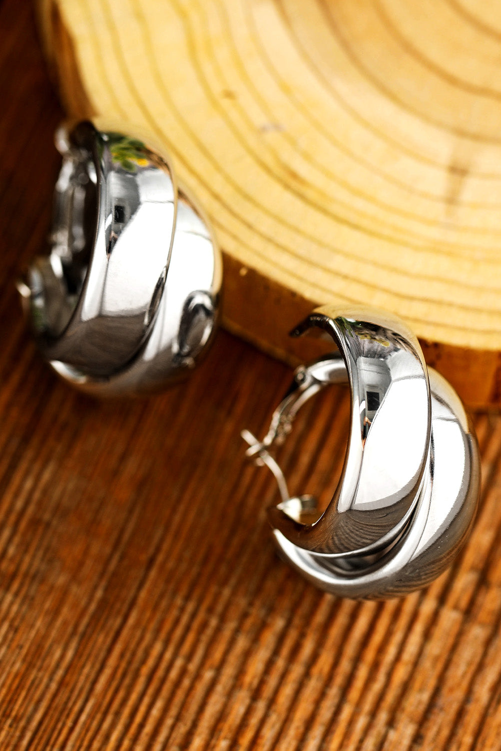 Gold Layered Hoop Dangle Earrings