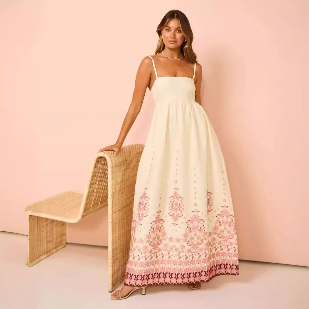 Stilvolles Ärmelloses Druckkleid