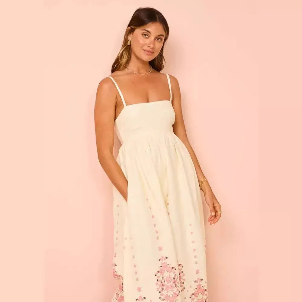 Stilvolles Ärmelloses Druckkleid