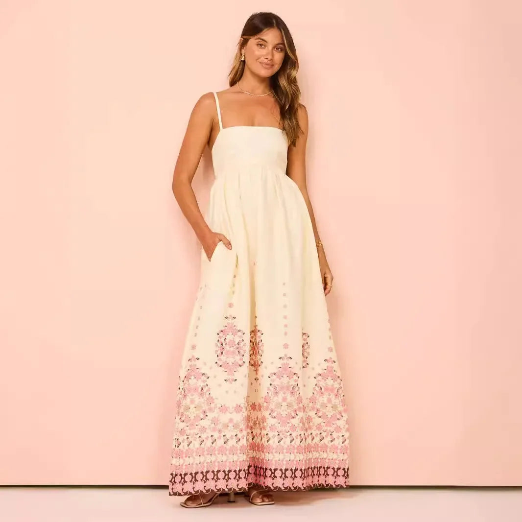Stilvolles Ärmelloses Druckkleid