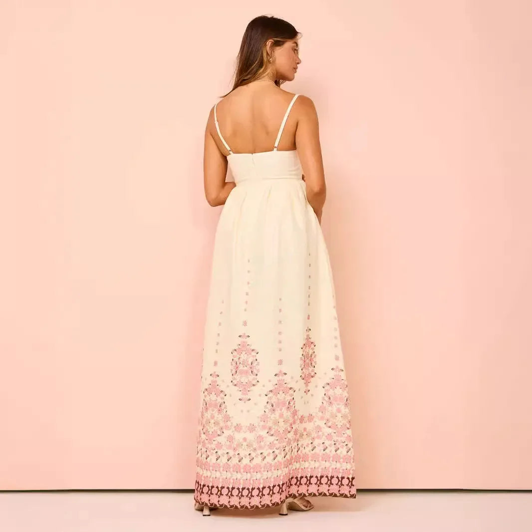 Stilvolles Ärmelloses Druckkleid