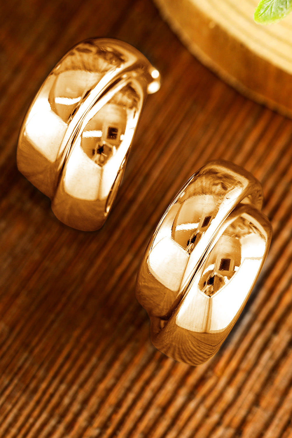 Gold Layered Hoop Dangle Earrings